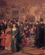 William Powell Frith The Private View of the Royal Academy oil on canvas